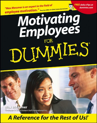Beispielbild fr Motivating Employees For Dummies? zum Verkauf von Wonder Book