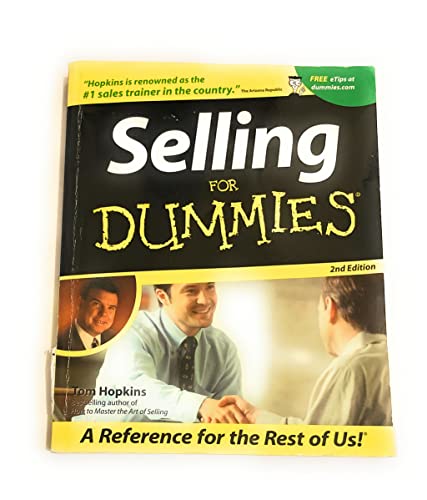 Beispielbild fr Selling For Dummies zum Verkauf von Wonder Book