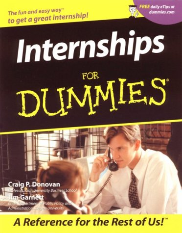 Imagen de archivo de Internships for Dummies a la venta por Better World Books