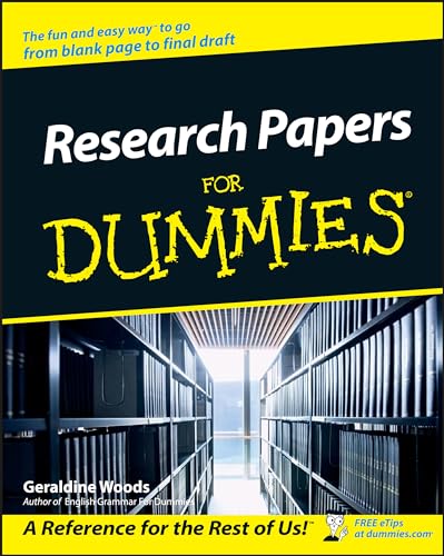 Beispielbild fr Research Papers For Dummies zum Verkauf von Wonder Book