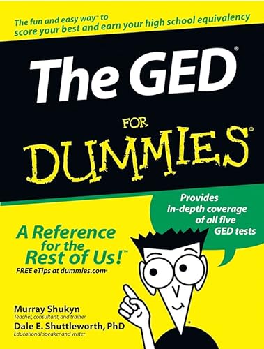 The GED for Dummies (9780764554704) by Shukyn, Murray; Shuttleworth, Dale