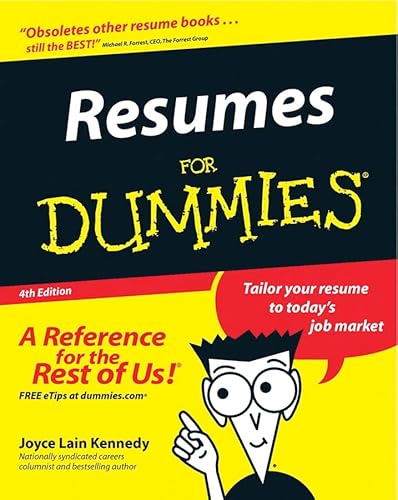 Beispielbild fr Resumes for Dummies zum Verkauf von Better World Books