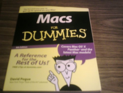 9780764556562: Macs for Dummies