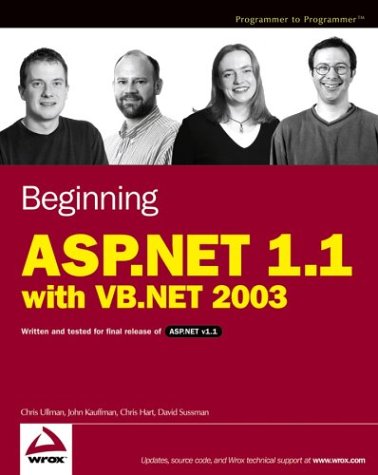 Beispielbild fr Beginning ASP.NET 1.1 with VB.NET 2003 zum Verkauf von Better World Books: West