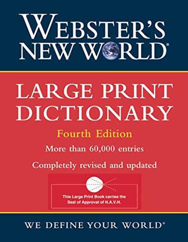 Webster's New World Large Print Dictionary (9780764559365) by The Editors Of The Webster's New Wo