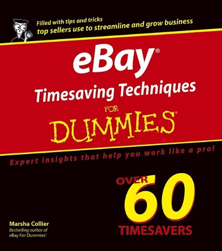 Beispielbild fr EBay Timesaving Techniques for Dummies zum Verkauf von Better World Books