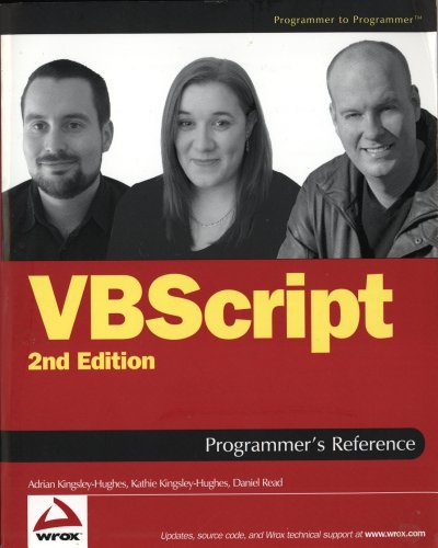 Beispielbild fr VBScript Programmer's Reference zum Verkauf von HPB-Red