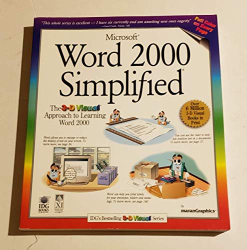Imagen de archivo de Microsoft Word 2000 Simplified (Idg's 3-D Visual Series) a la venta por SecondSale