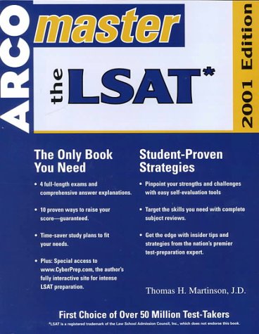 Master the Lsat 2001 (9780764561214) by Arco Publishing Company