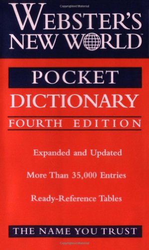 Beispielbild fr Webster's New World Pocket Dictionary, Fourth Edition zum Verkauf von SecondSale