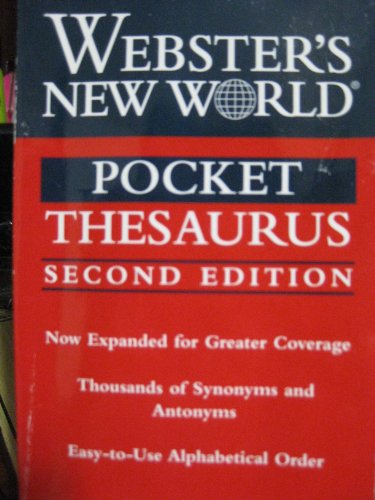 9780764561481: Webster's New World Pocket Thesaurus, Second Edition