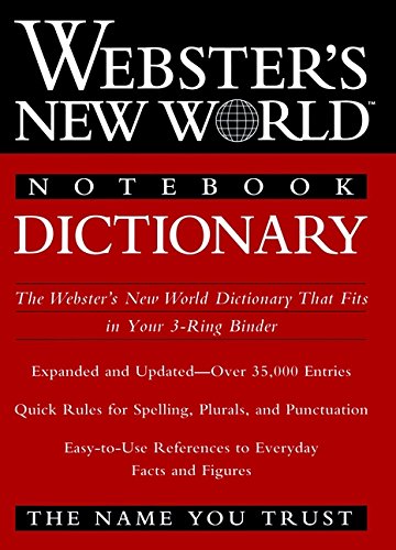 Beispielbild fr Webster's New World Notebook Dictionary zum Verkauf von SecondSale