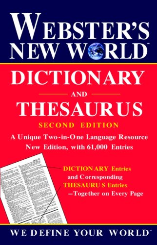 Stock image for Dicitionary and Thesaurus for sale by Better World Books