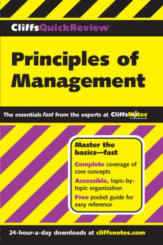 Stock image for CliffsQuickReview Principles of Management for sale by Better World Books