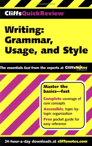 9780764563935: Cliffsquickreview Writing: Grammar, Usage, and Style