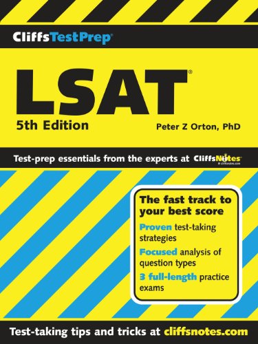 CliffsTestPrep LSAT 5th Edition (9780764563959) by Orton Ph.D., Peter Z.