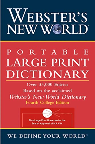 Imagen de archivo de Webster's New World Portable Large Print Dictionary, Second Edition a la venta por SecondSale