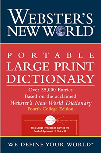 Stock image for Webster's New World Portable Large Print Dictionary, Second Edition for sale by Reliant Bookstore
