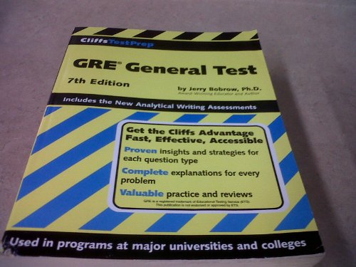 9780764567070: GRE General Test (CliffsTestPrep S.)