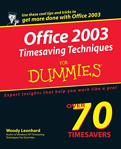 Beispielbild fr Office 2003 Timesaving Techniques for Dummies zum Verkauf von Anybook.com