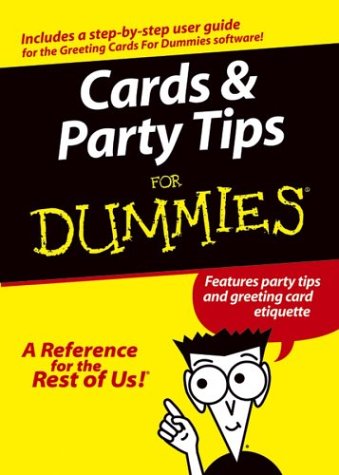 9780764567841: Cards and Party Tips for Dummies