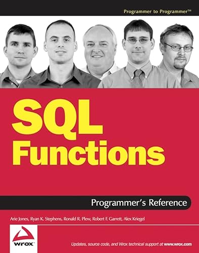 Imagen de archivo de SQL Functions Programmers Reference a la venta por Big River Books