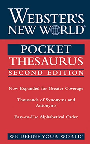 Imagen de archivo de Webster's New World Pocket Thesaurus a la venta por Wonder Book