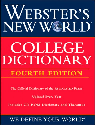 Stock image for Webster's New World College Dictionary, Fourth Edition (Book with CD-ROM) for sale by Reliant Bookstore