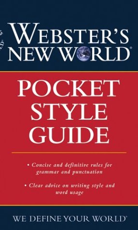 Imagen de archivo de Webster's New World Pocket Style Guide Custom a la venta por Your Online Bookstore