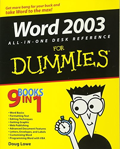 Beispielbild fr Word 2003 All "in "One Desk Reference For Dummies zum Verkauf von WorldofBooks