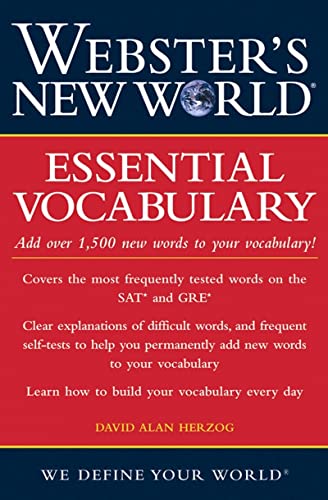 Imagen de archivo de Webster's New World Essential Vocabulary a la venta por Better World Books