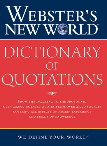 9780764573088: Webster's New World Dictionary of Quotations