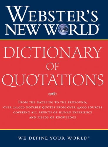 9780764573088: Webster's New World Dictionary Of Quotations