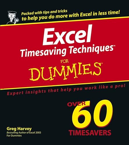 Beispielbild fr Excel Timesaving Techniquestm for Dummies zum Verkauf von Better World Books