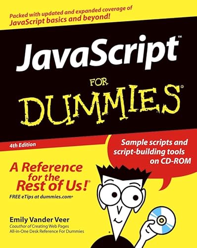 JavaScript For Dummies (9780764576591) by Vander Veer, Emily A.