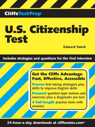 CliffsTestPrep U.S. Citizenship Test (9780764576935) by Swick, Edward