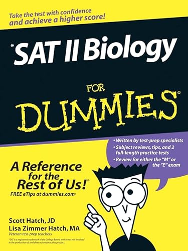 Beispielbild fr SAT II Biology for Dummies zum Verkauf von Better World Books