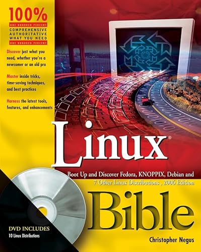 Beispielbild fr Linux Bible : Boot up to Ubuntu, Fedora, KNOPPIX, Debian, openSUSE, and 11 Other Distributions zum Verkauf von Better World Books