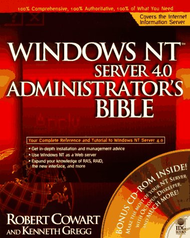 Imagen de archivo de Windows NT Server 4.0 Administrator's Bible a la venta por Wonder Book