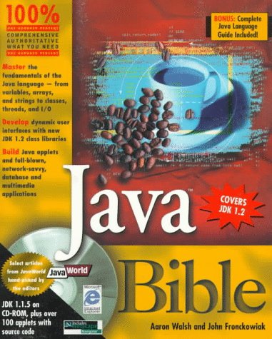 Beispielbild fr Java Bible zum Verkauf von Better World Books