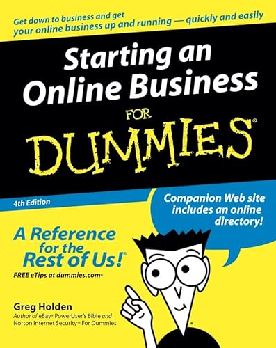 Stock image for Starting an Online Business for Dummies for sale by Better World Books