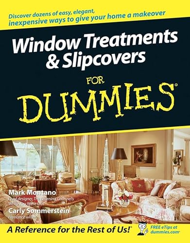 Stock image for Window Treatments and Slipcovers for Dummies for sale by Better World Books