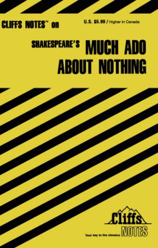 Stock image for CliffsNotes on Shakespeare's Much Ado About Nothing (Cliffsnotes Literature Guides) (CliffsNotes on Literature) for sale by Gulf Coast Books