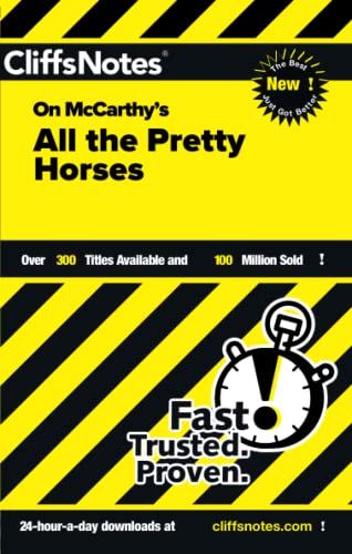 Imagen de archivo de CliffsNotes on McCarthy's All the Pretty Horses (CliffsNotes on Literature) a la venta por BooksRun