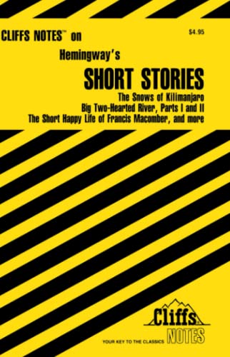 Stock image for CliffsNotes Hemingway's Short Stories for sale by Better World Books