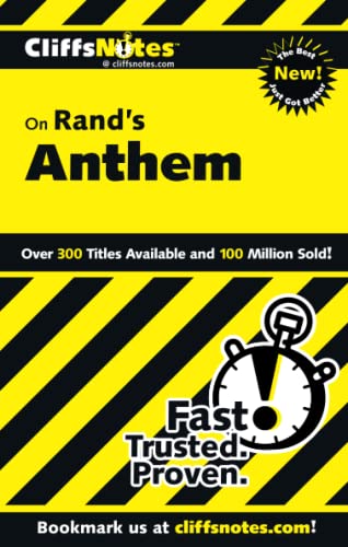 Beispielbild fr CliffsNotes on Rand's Anthem (Cliffsnotes Literature Guides) zum Verkauf von SecondSale