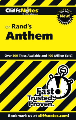 Stock image for CliffsNotes on Rand's Anthem (Cliffsnotes Literature Guides) for sale by SecondSale
