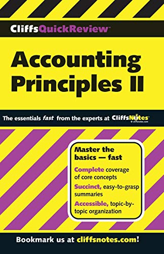 CliffsQuickReview Accounting Principles II (9780764585654) by Minbiole, Elizabeth A.