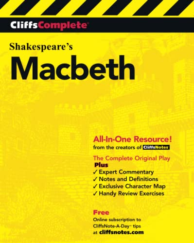 Imagen de archivo de CliffsComplete Shakespeares Macbeth: 3rd Edition a la venta por Goodwill of Colorado