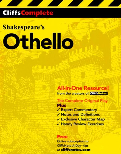 Imagen de archivo de CliffsComplete Shakespeare's Othello a la venta por SecondSale